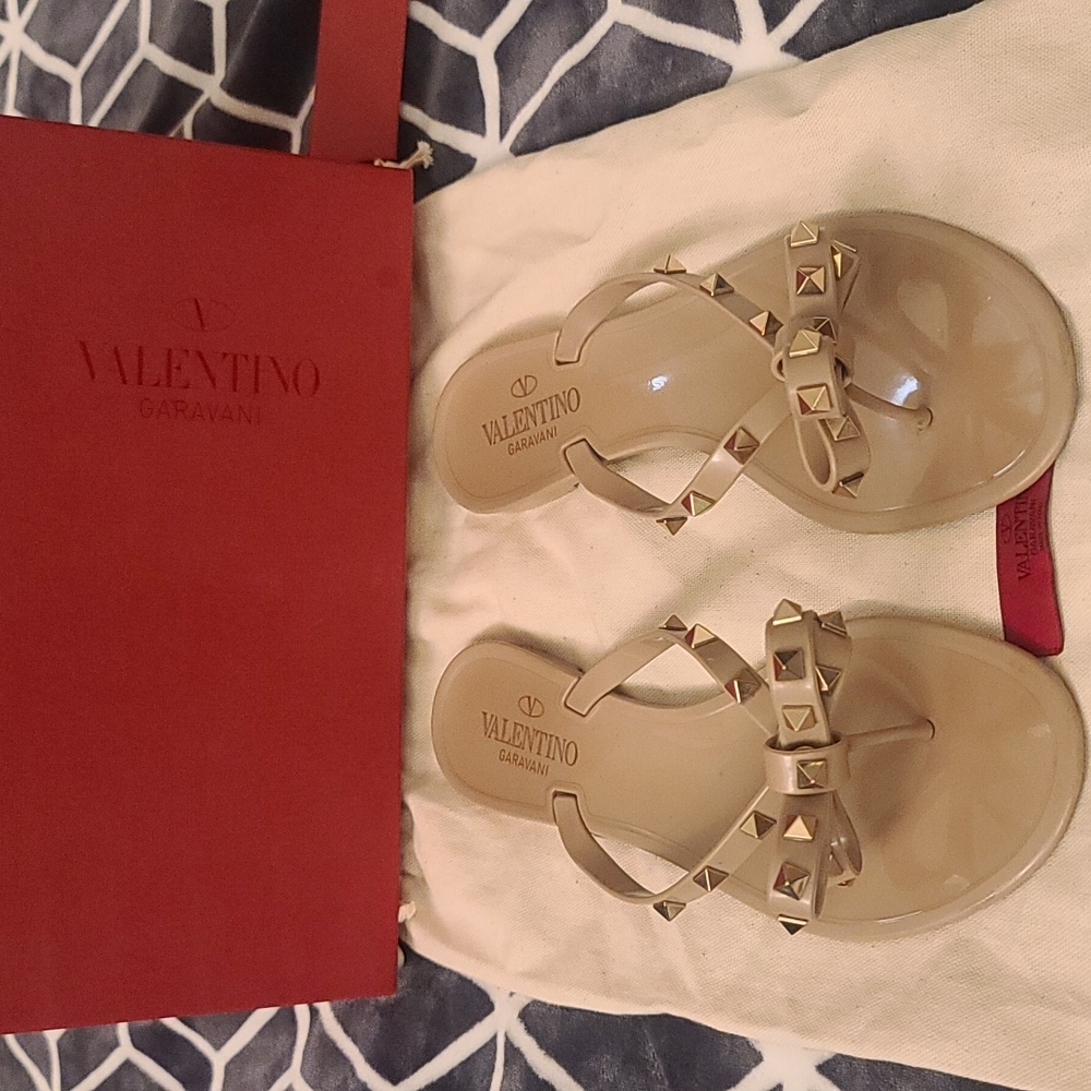 Valentino Rockstud Rubber Flip Flop